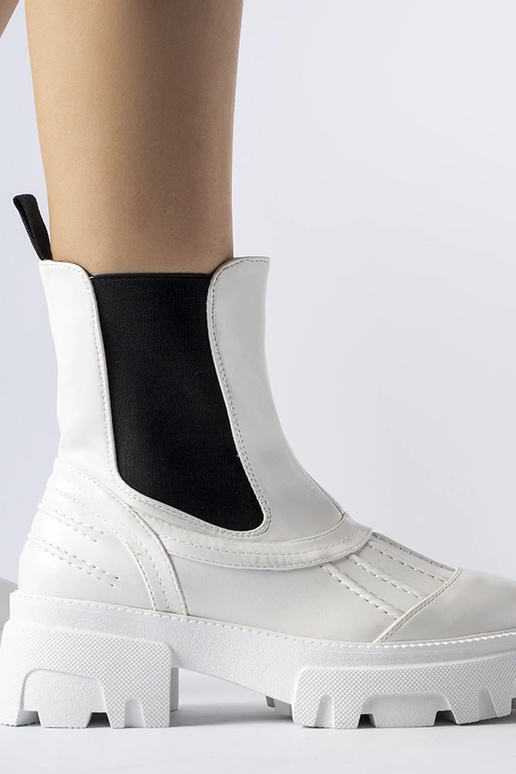 Botas de trabalho de inverno brancas...