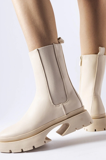 Botas Mombello bege com... 2