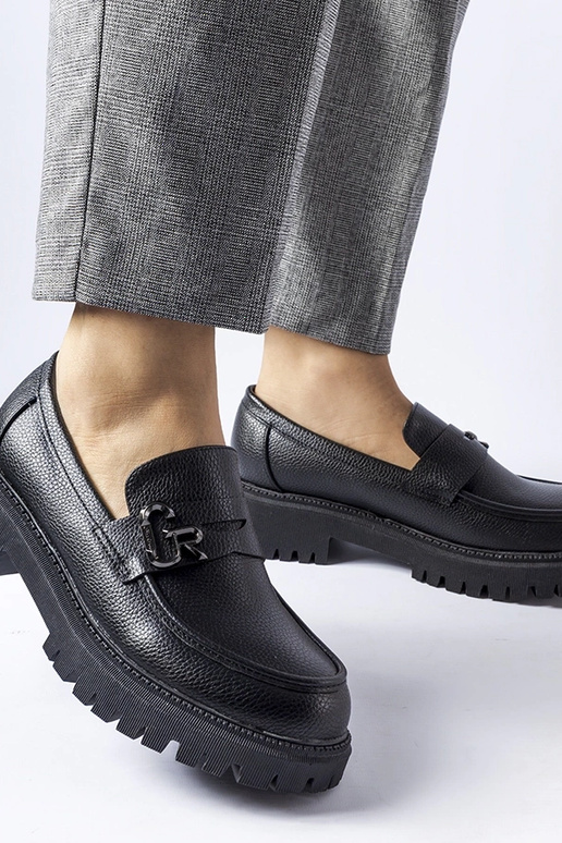 Mocassins clássicos pretos com...