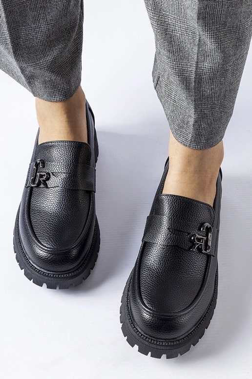 Mocassins clássicos pretos com...