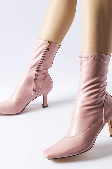 Botins rosa salto baixo... 2