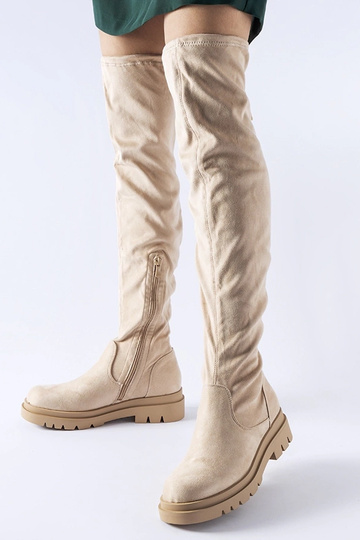 Botas Milwake bege acima do... 2