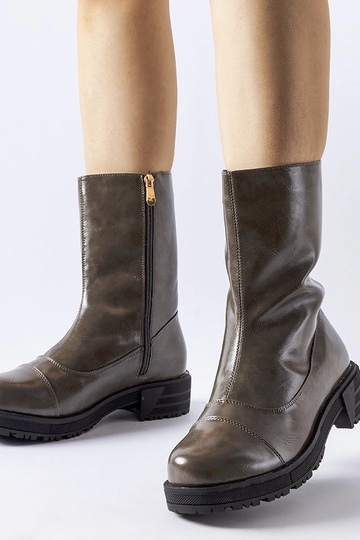 Botins aquecidos cinza...