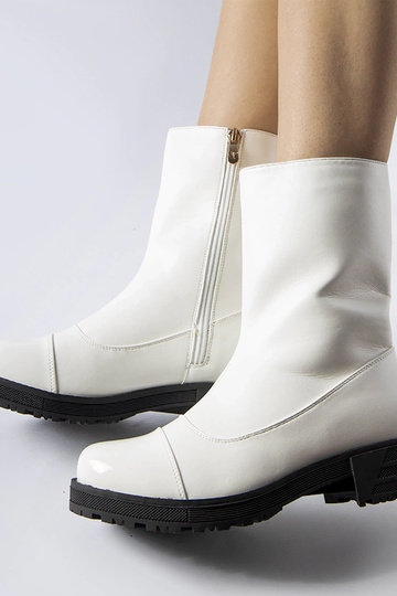 Botins brancos isolados... 2