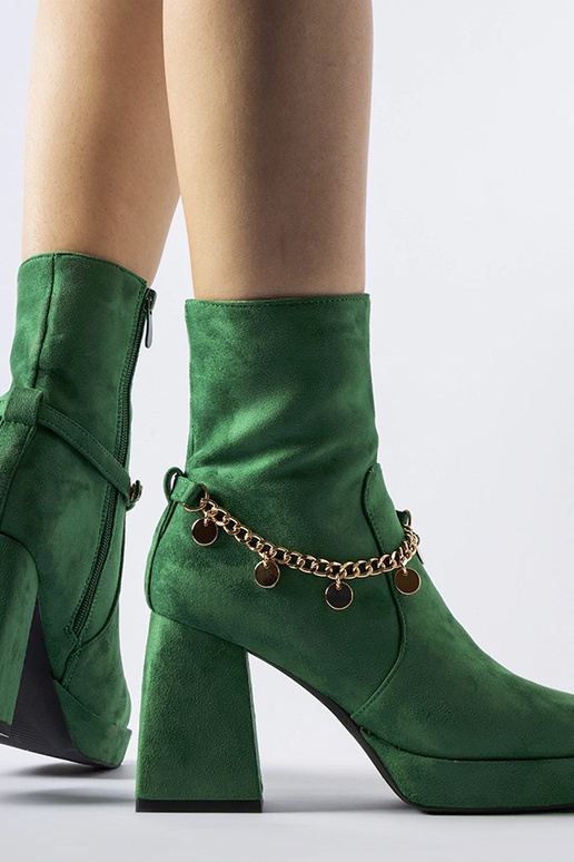 Botins verdes com isolamento e...