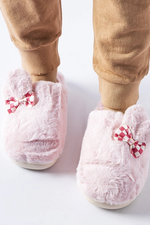 Chinelos femininos isolados rosa com...