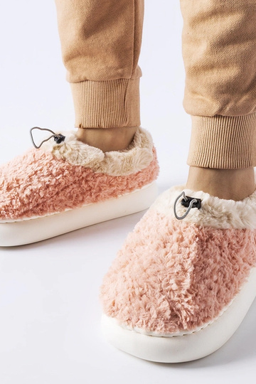 Pantufa rosa quente com salto fechado Aurelio