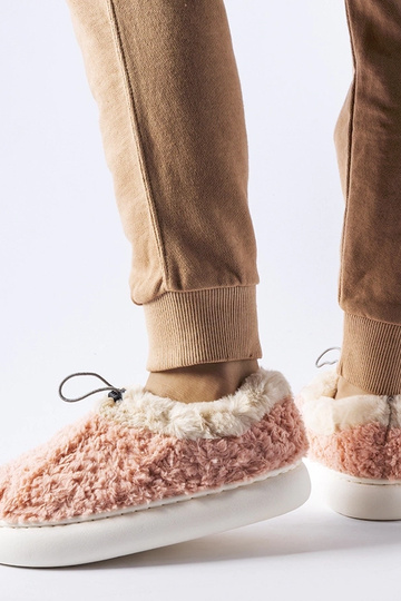 Pantufa rosa quente com salto fechado Aurelio 2