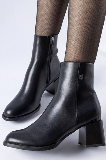 Botas de cano alto Fleurette pretas com salto bloco 2