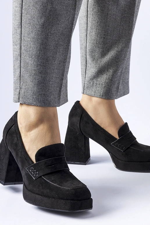 Sapatos pretos de salto alto Solaine Sapatos pretos de salto alto Solaine