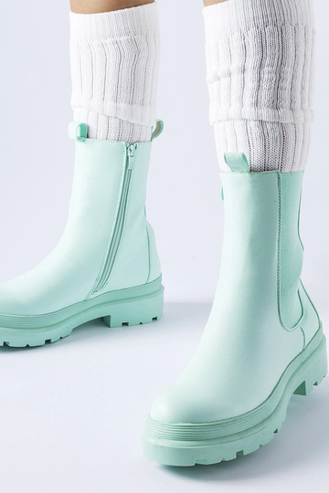 Botins verde-claro...