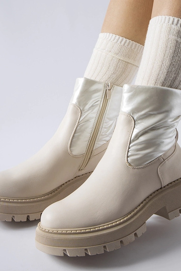 Botins bege com cano decorativo Garrett 2