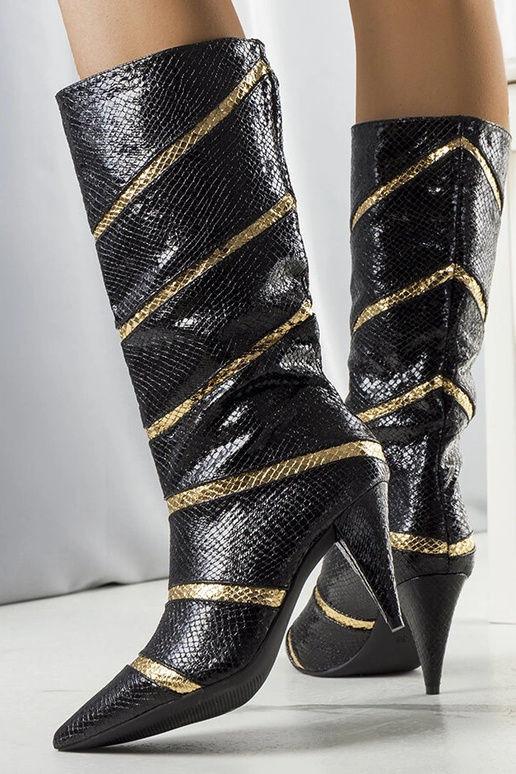 Botas de salto alto com isolamento...