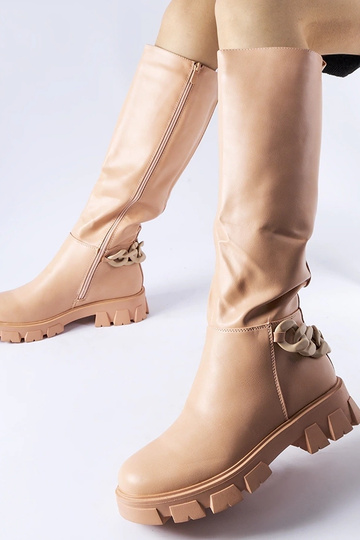 Botas Armand Pink Chain Flat 2