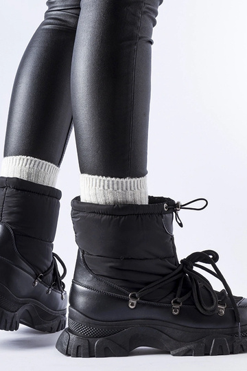 Botas de neve Aubine pretas com isolamento