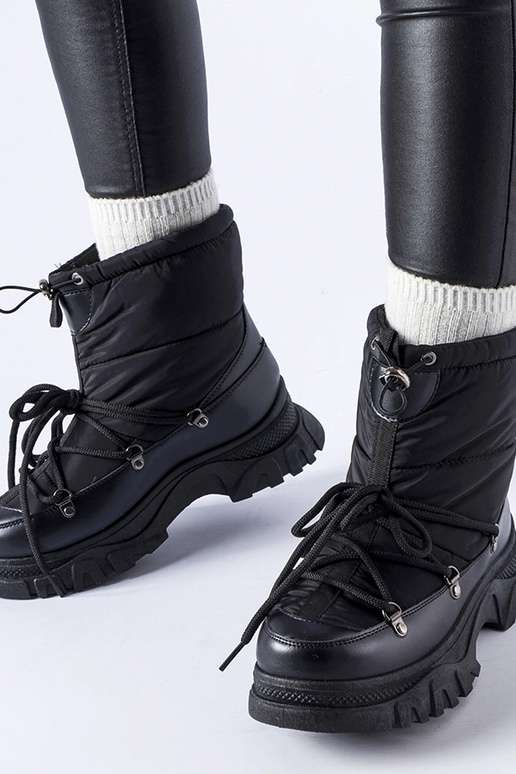 Botas de neve Aubine pretas com...