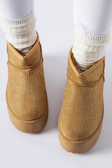 Botas de neve marrons com zircões Sonora 2