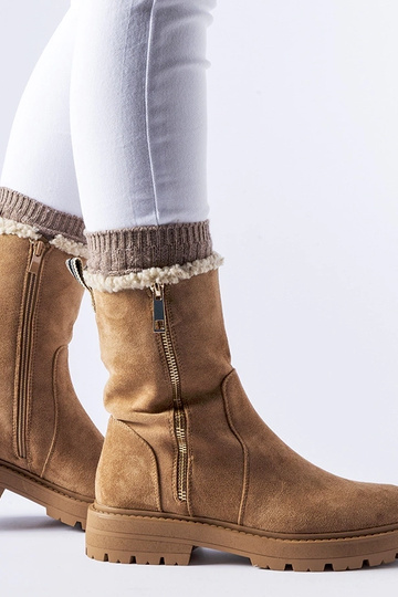 Botins aquecidos beijos com fecho Sunnyslope