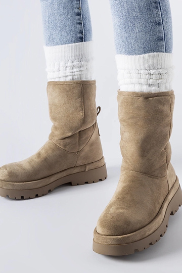 Botins aquecidos marrons...