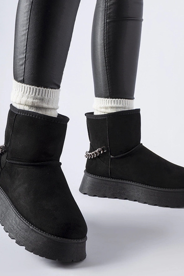 Botas de neve pretas com...