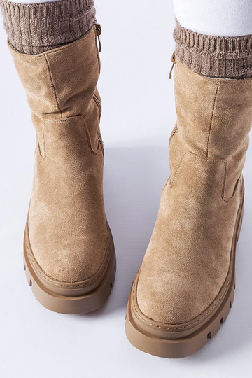 Botas de cano curto marrons... 2