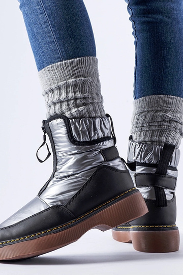 Botas de neve cinza com... 2