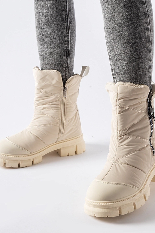 Botas de neve acolchoadas isolantes...