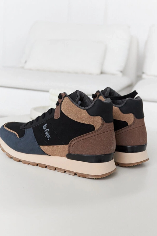 Tênis azul e marrom LCJ-23-31-3065M