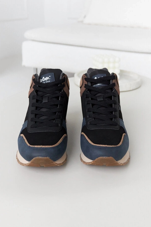 Tênis azul e marrom LCJ-23-31-3065M