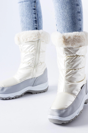 Botas de neve cinza pérola... 2