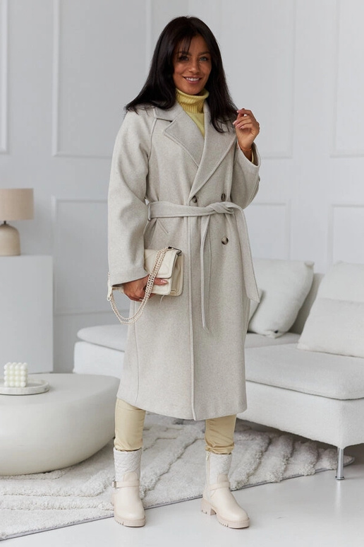 Botins bege com acolchoado decorativo...