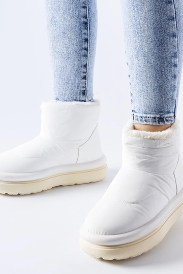 Botas de neve brancas acolchoadas Linwood