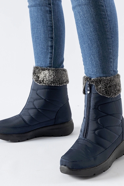Botas de neve Brownton Navy Blue Wedge