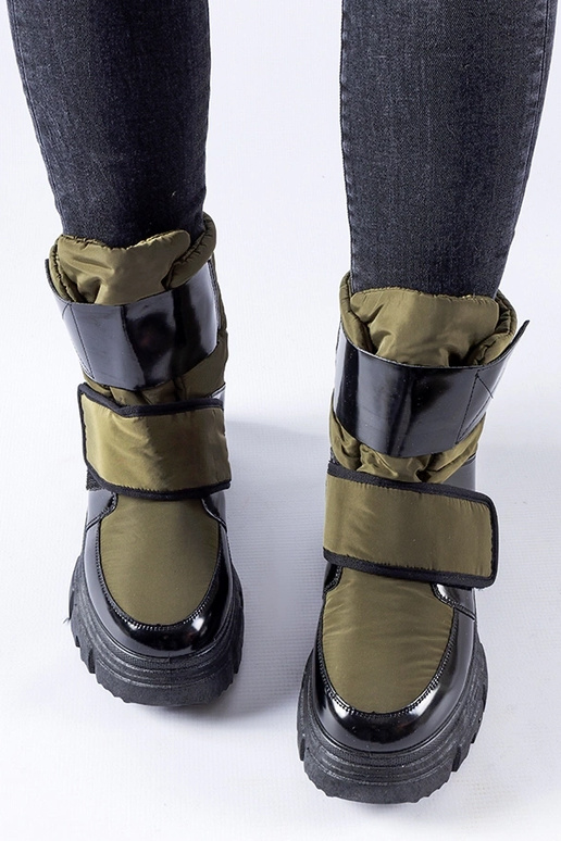 Botas de neve forradas verdes Hutchinson