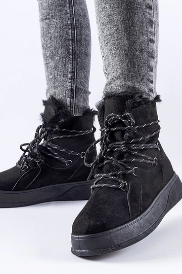 Botas de neve plataforma pretas Rancourt