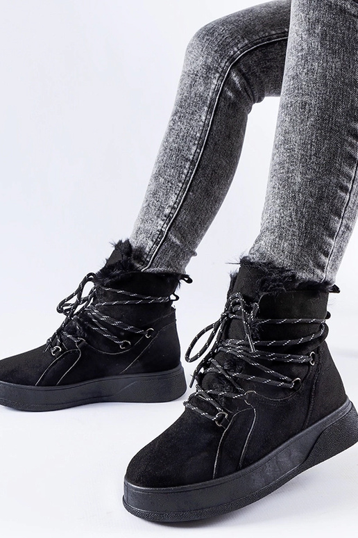 Botas de neve plataforma pretas Rancourt