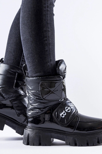 Botas de neve pretas com... 2