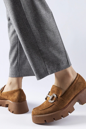 Mocassim marrom com... 2