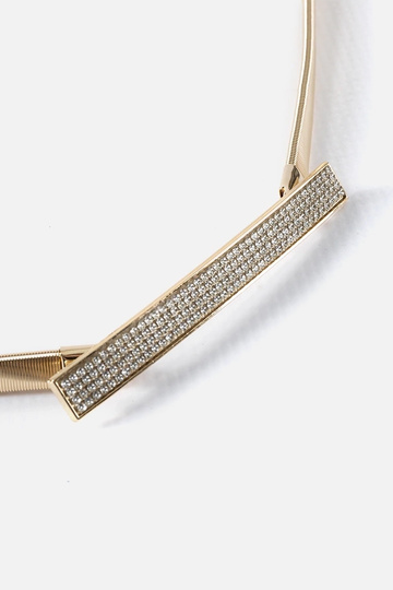 Pulseira elástica dourada... 2