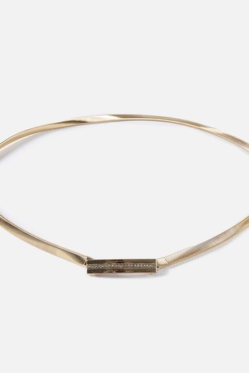 Pulseira elástica dourada...