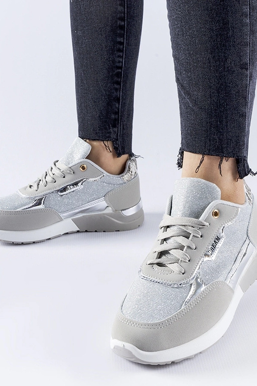 Tênis Roganzuolo cinza com glitter