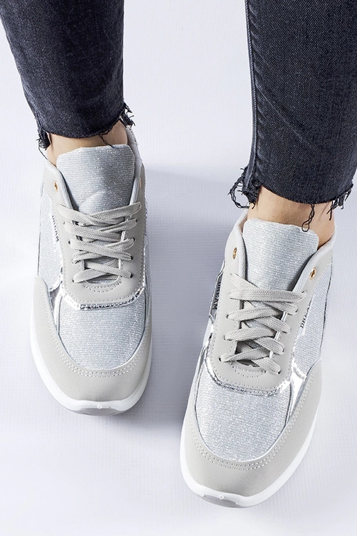 Tênis Roganzuolo cinza com glitter