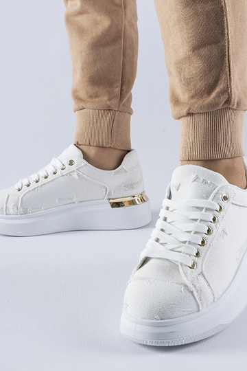 Tênis plataforma Ossona branco