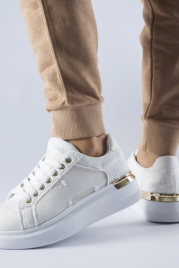 Tênis plataforma Ossona branco 2