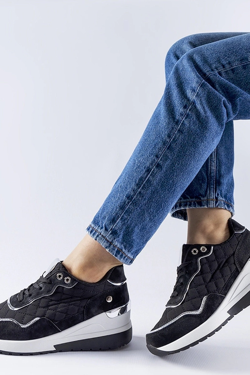 Tênis Pisignano preto plataforma