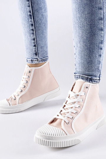 Tênis cano alto rosa Pozzuolo