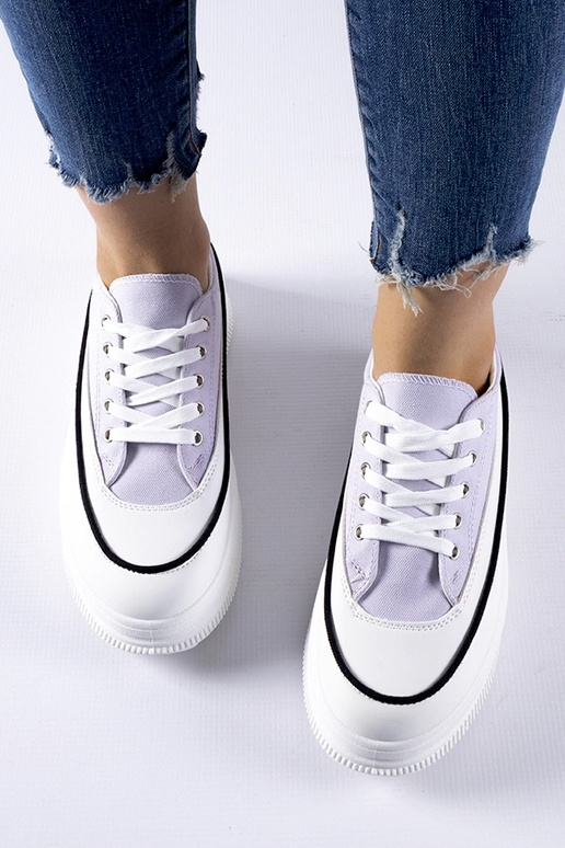 Tênis roxos de plataforma Plesio