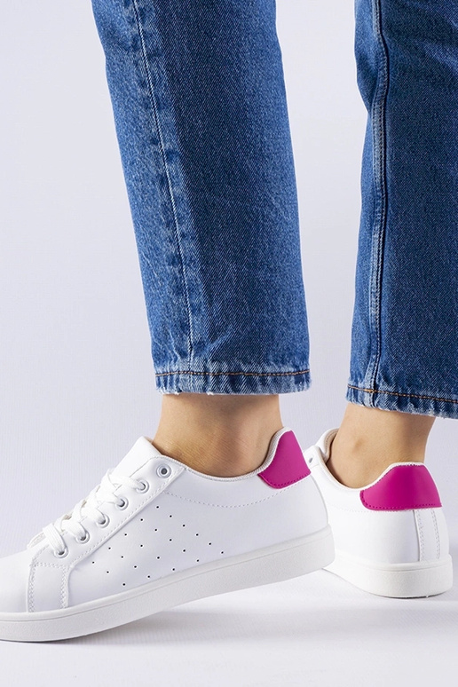 Tênis brancos e rosa Bourassa