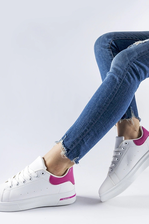 Tênis Leland branco e rosa