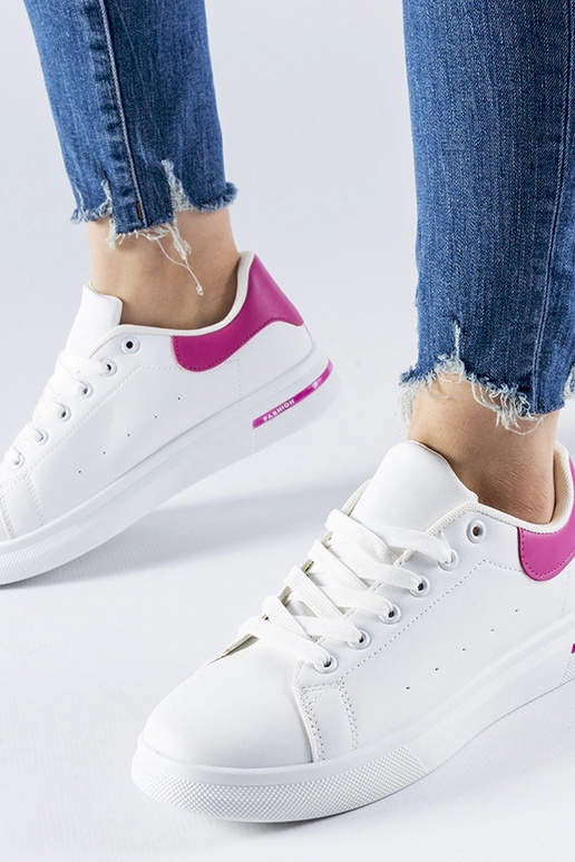 Tênis Leland branco e rosa